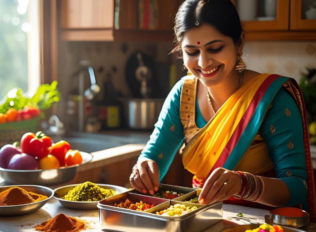 Amma preparing food